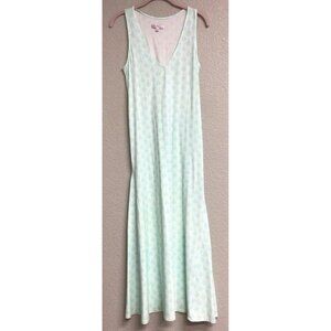Peter Millar Carner Sleeveless Maxi Dress Womens Green Performance Size Small